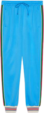 Gucci Technical Jersey Jogging With Web Pants
