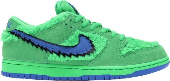 Nike SB Dunk Low Grateful Dead Bears Green Sneakers