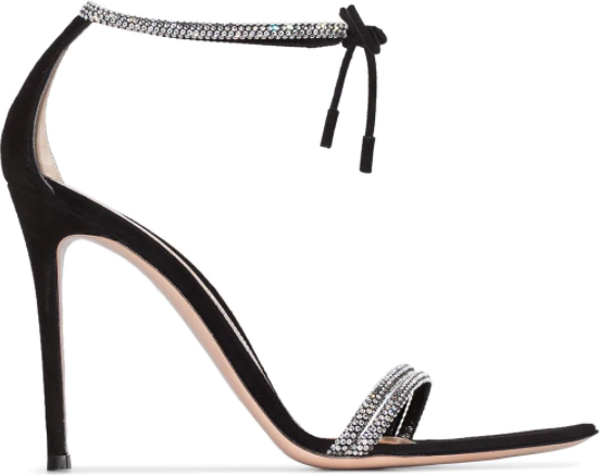 Gianvito Rossi Crystal Srap 115mm Sandals