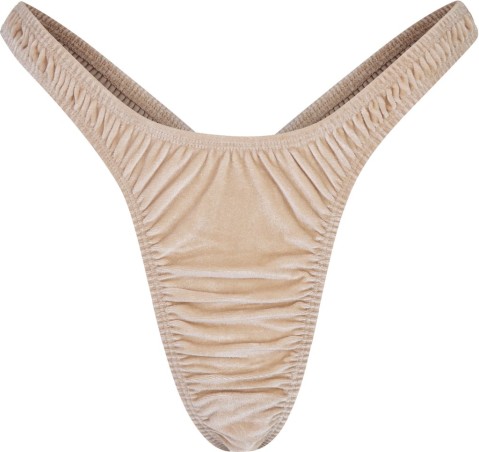 Skims Stretch Velvet Dipped Thong