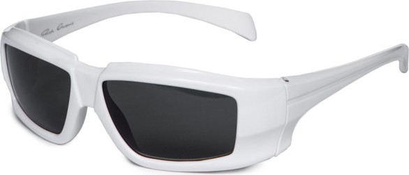 Rick Owens Features A Cream White Sunglasses