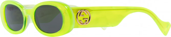 Gucci Yellow Neon Oval Sunglasses