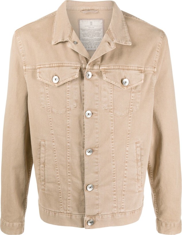 Brunello Cucinelli Button-Down Denim Jacket